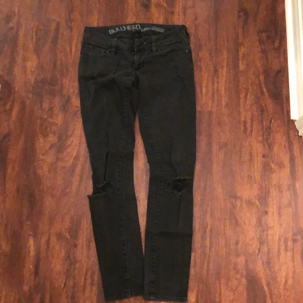 Black/ charcoal color skinny jeans